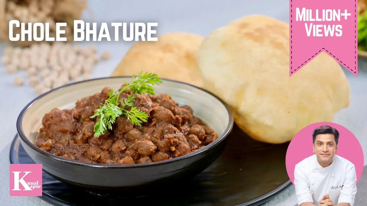 आसानी से घर पे बनाओ पंजाबी छोले भठूरे  | Punjabi Chole Bhature | Kunal Kapur Street Food Recipes