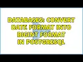 Databases Convert Date format into bigint format in postgresql