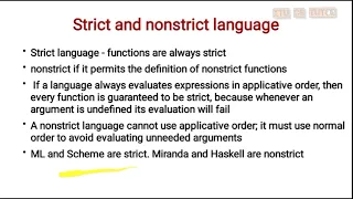 KTU CS403 Programming Paradigm Module 4 Part 7 Evaluation Strategies - Strict and Lazy Evaluation