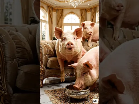 5 Suar ₹100 Crore Ke Ghar Mein! 😱🐷 | Luxury Life #shorts #viral