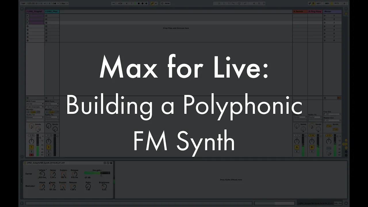 Max for Live Tutorial: Building a Polyphonic FM Synth in Ableton Live