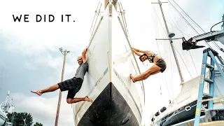 WE FINISH THE REPAIRS! (on our salvaged sailboat) | Expedition Evans 29