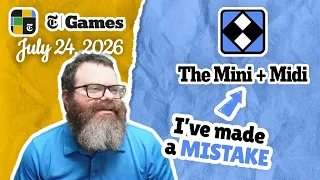 What s wrong NYT Mini and Midi Crossword July 24 2026