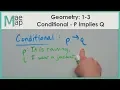 Geometry 1-3 Conditional P implies Q