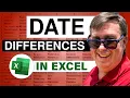 Excel - Calculate the Difference Between Two Dates in Excel using DATEDIF Function