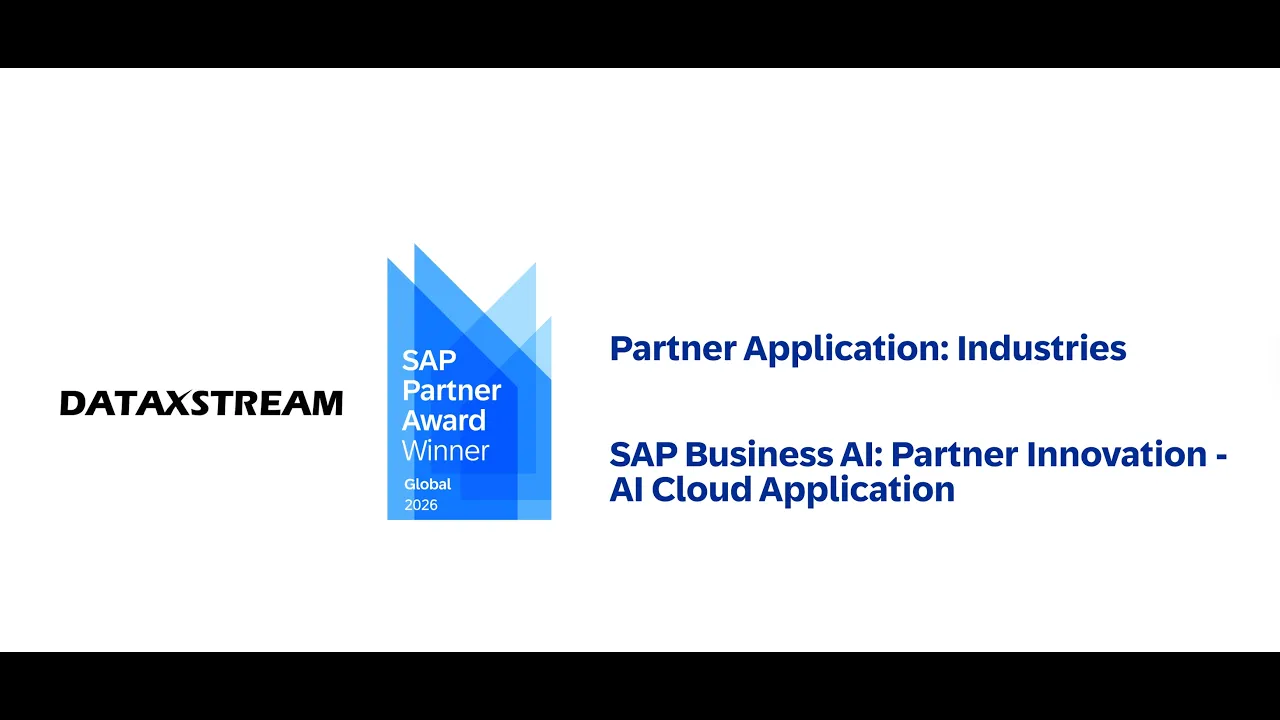 DataXstream — SAP Partner Awards: DataXstream Wins Global Award (YouTube video ad)