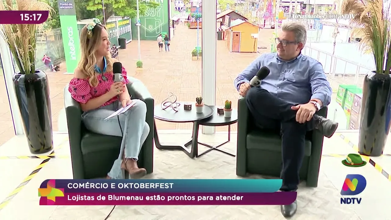 Comércio e Oktoberfest: lojistas de Blumenau estão prontos para atender