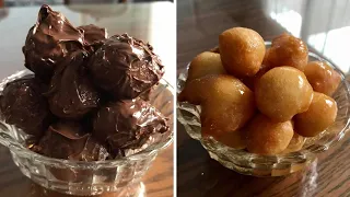 طريقة عمل الزلابية لقمة القاضي بالنوتيلا وبالشربات 