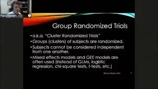 Constrained Randomization Applications to Group Randomized Trials