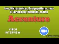 Accenture Java Telephonic interview realtime experience Java 8 Microservices interview questions
