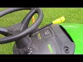 John Deere 100 series tighten deck belt tension adjustment