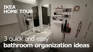 3 Easy Ways to Organize Your Bathroom - IKEA Home Tour