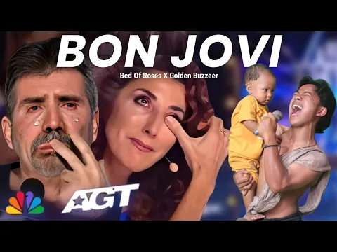 Download MP3 Golden Buzzer The Judges cry hearing Bon Jovi song with a strange baby whose voice was extraordinary