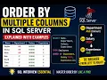 Day 33 ORDER BY Multiple Columns SQL Server