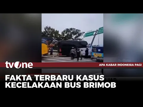 Kecelakaan Bus Brimob Tabrak Papan Petunjuk Arah, Dua Orang Tewasne