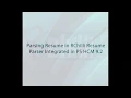 Parsing Resume in RChilli Resume Parser Integrated in PeopleSoft HCM 9 2