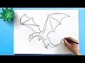 Download Lagu How to draw a Dragon | Flying Dragon Drawing lesson