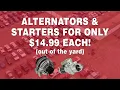 Alternator Starter Sale at iPull-uPull Auto Parts