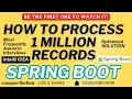 Java Spring Boot Optimize 1 Million Records Processing with Multithreading Best Way conquerthefear