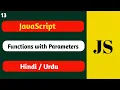 function with parameter in javaScript javaScript function with parameter with example