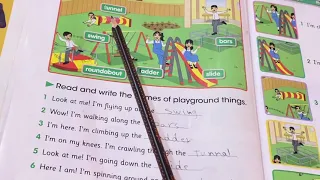 انكليزي الصف الرابع الابتدائي ص ٨ ٩ يونت ١ الدرس٢ Our Playground 