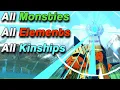 Monster Hunter Stories 1 Remaster ALL Elemental Kinship Attacks