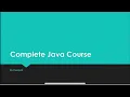 Complete Core Java Course - History of Java