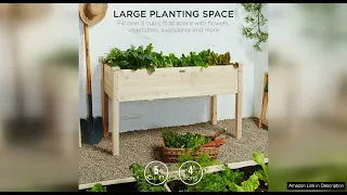Raised Garden Bed Best Choice Products 48x24x30in Elevated Wood Planter Box Stand Review