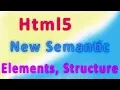 HTML5 New Semantic Elements and Structure