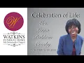 Celebration of Life Service Mrs Lenna Baldwin Crosby