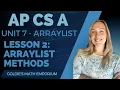 AP CSA - Unit 7 ArrayList