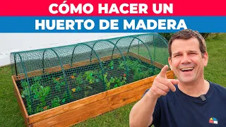 Cómo hacer una huerta de madera y proteger cultivos con tutores