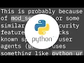Problem HTTP error 403 in Python 3 Web Scraping