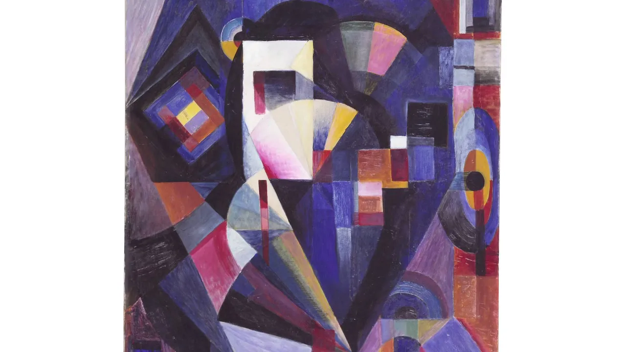 Johannes Itten (1888 – 1967), Composition en bleu, 1918