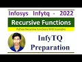 InfyTQ Python Preparation Recursive Functions Explained Python Recursion Made Easy