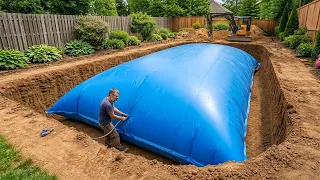 Man Builds Dream Stunning Swimming Pool In His Backyard | Start To Finish By @FoxHomeProduction