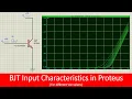BJT input characteristic curve in Proteus tutorial