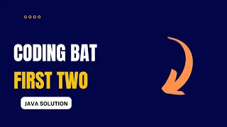 Coding Bat - firstTwo Solution Java