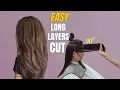 How to Cut a Perfect Long Layered Professional Salon-Standard HairCut Long Layered Tutorial