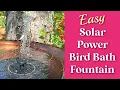 Best Solar Fountain for a Bird Bath Quick and Easy Set Up
