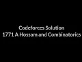 1771 A Hossam and Combinatorics Codeforces Solution Competitive programming Cpp
