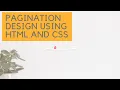 Pagination Design Using HTML And CSS Code Mark