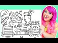 Coloring Cake and Ice Cream Coloring Pages Prismacolor Markers Crayola Crayons