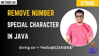Java Program to Remove Numbers and Special Characters from a String Using Inbuilt Method