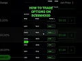 Download Lagu How To Trade Options on Robinhood!! #stocks #stockmarket #money