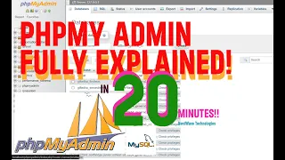 PHPMYADMIN TUTORIAL - Master phpmyadmin in 20 minutes PhpMyadmin xampp fully explained-NestWave