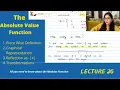 Functions Part 13 The Absolute value Function Graph and Transformations 26