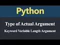 Keyword Variable Length Argument in Python Hindi