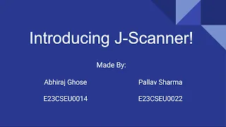 J-Scanner Java Project by Abhiraj Ghose and Pallav Sharma CSET109 Java and Tesseract OCR