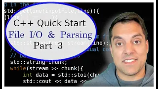 C Quick Start Part Read write and parse files fstream string stringstream in 31 min